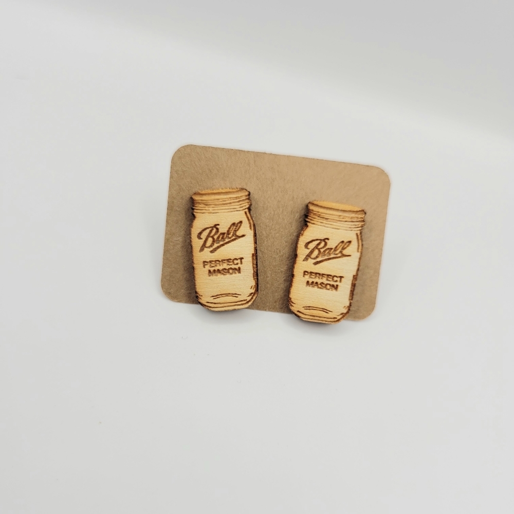 Mason Jar Studs